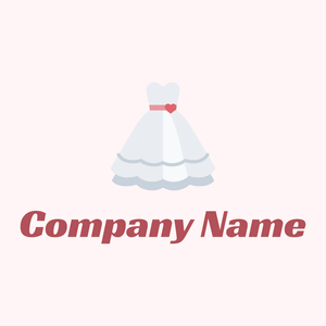 Wedding dress logo on a Snow background - Wedding Service