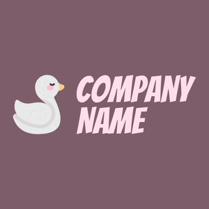 Swan logo on a Light Wood background - Animals & Pets