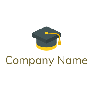 Dark Slate Graduate cap on a White background - Education