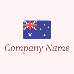 Rounded Corners Australia on a Snow background - Abstract