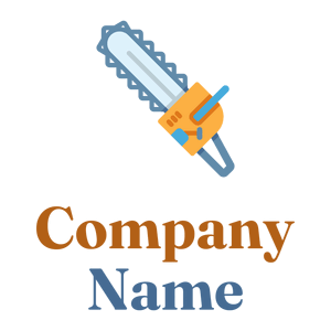 Chainsaw logo on a White background - Construction & Tools