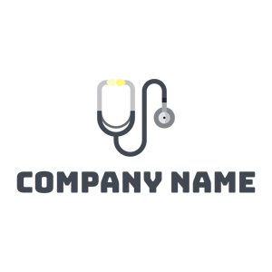 Stethoscope logo on a White background - Medical & Pharmaceutical