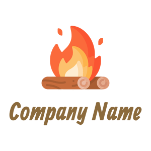 Bonfire on a White background - Security