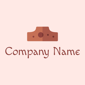 Crater logo on a Misty Rose background - Landscaping