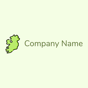 Ireland on a Light Yellow background