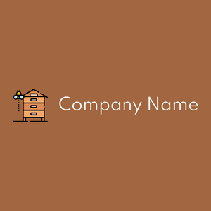 Bee box logo on a Sepia background - Food & Drink