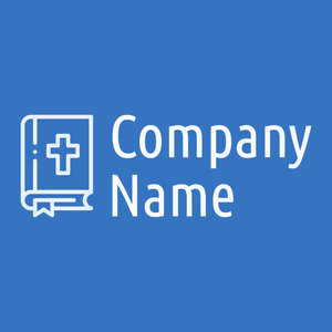 Bible logo on a Curious Blue background - Religious