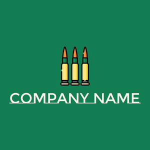 Ammunition  logo on a green background - Abstract