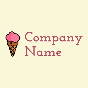 Ice cream logo on a Early Dawn background - Food & Drink