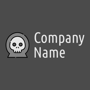 Grim reaper logo on a Charcoal background - Abstract