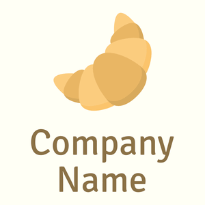 Croissant logo on a Ivory background - Food & Drink