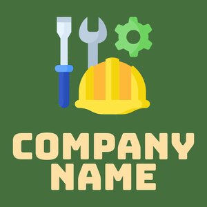 Helmet logo on a Fern Green background - Construction & Tools