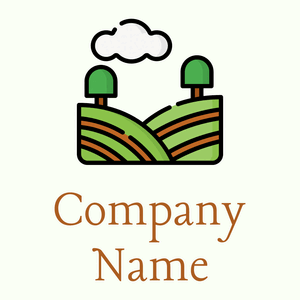 Vineyard logo on a Ivory background - Agriculture