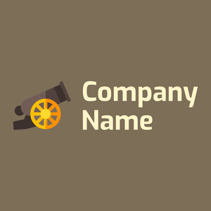 Cannon logo on a Brown background - Abstract