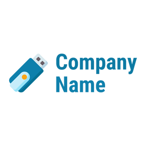 Usb flash drive logo on a White background - Computer