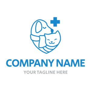 pets with scarves vet clinic logo - Medical & Pharmaceutical