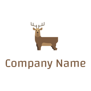 Dark Wood Deer on a White background - Animals & Pets