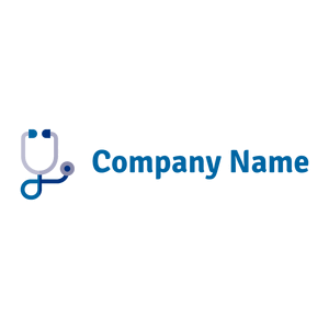 Stethoscope logo on a White background - Medical & Pharmaceutical