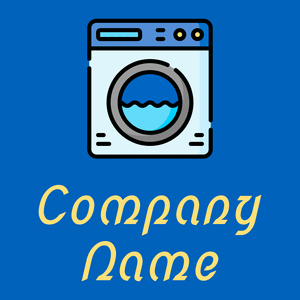 Washing machine logo on a Navy Blue background - Cleaning & Maintenance