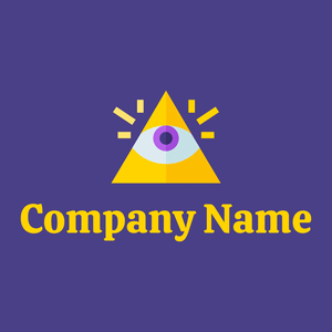 Illuminati logo on a Dark Slate Blue background - Religious