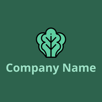 Lettuce logo on a Evening Sea background - Food & Drink