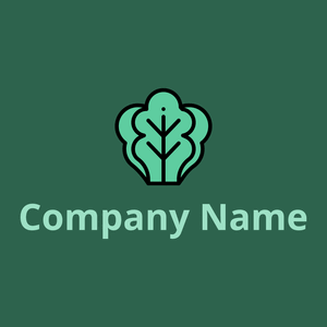 Lettuce logo on a Evening Sea background - Food & Drink