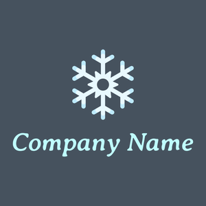 Snow logo on a Fiord background - Abstract