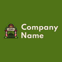 Zoo logo on a Olive Drab background - Animals & Pets