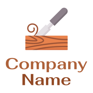 Carving logo on a White background - Environmental & Green