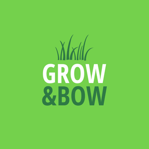 Business logo with turf in a square - Environmental & Green