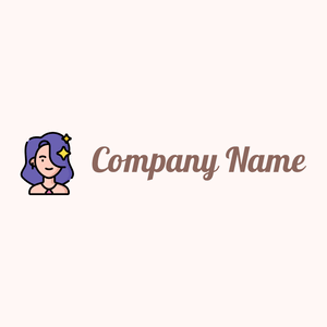 Woman logo on a Snow background - Fashion & Beauty