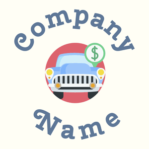 Classic car logo on a Ivory background - Automotive & Vehicle