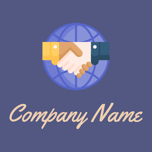 Cooperation logo on a Chambray background - Abstract