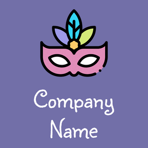 Carnival mask logo on a Scampi background - Fashion & Beauty