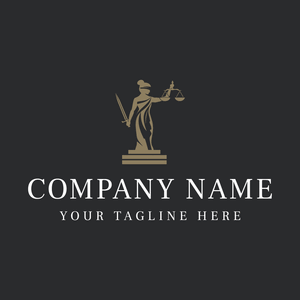 lady justice statue logo - Real Estate & Mortgage