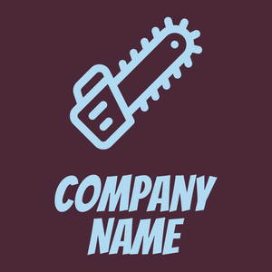 Chainsaw logo on a dark background - Construction & Tools