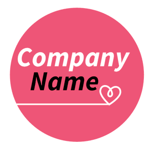 pink round shape logo - Dating