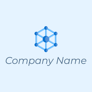 Nanotechnology logo on a Alice Blue background - Technology