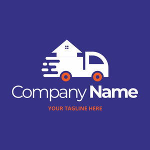 Mauve mover truck logo - Real Estate & Mortgage