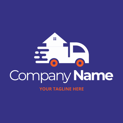 Mauve mover truck logo - Business & Consulting