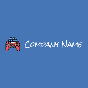 Online gaming logo on a Steel Blue background - Games & Recreation