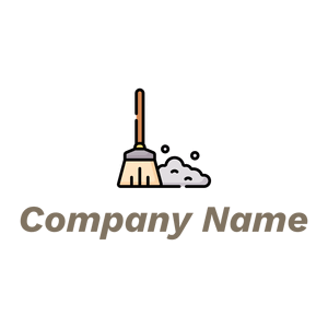 Broom logo on a White background - Cleaning & Maintenance