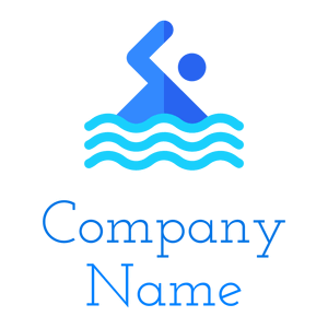 Swimming logo on a White background - Games & Recreation