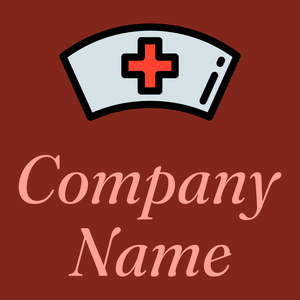 Nurse logo on a Falu Red background - Medical & Pharmaceutical