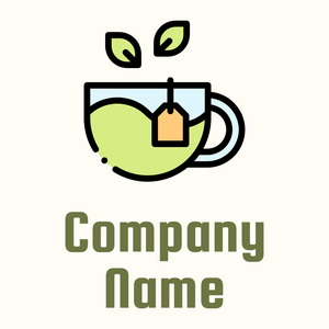 Tea logo on a Floral White background - Food & Drink