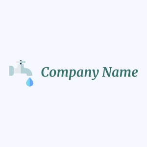 Water tap logo on a Alice Blue background - Business & Consulting