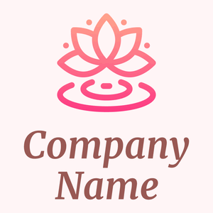 Drops Lotus logo on a Snow background - Spa & Esthetics