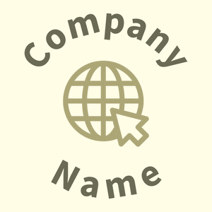 Internet logo on a Light Yellow background - Computer