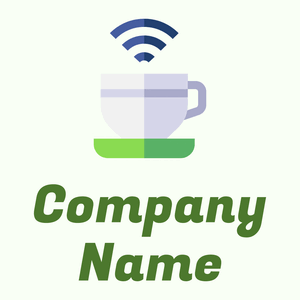 Coffee logo on a Honeydew background - Food & Drink