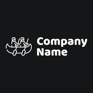 Canoe logo on a Black background - Sports